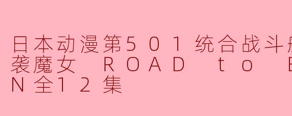 日本动漫第501统合战斗航空团 强袭魔女 ROAD to BERLIN全12集